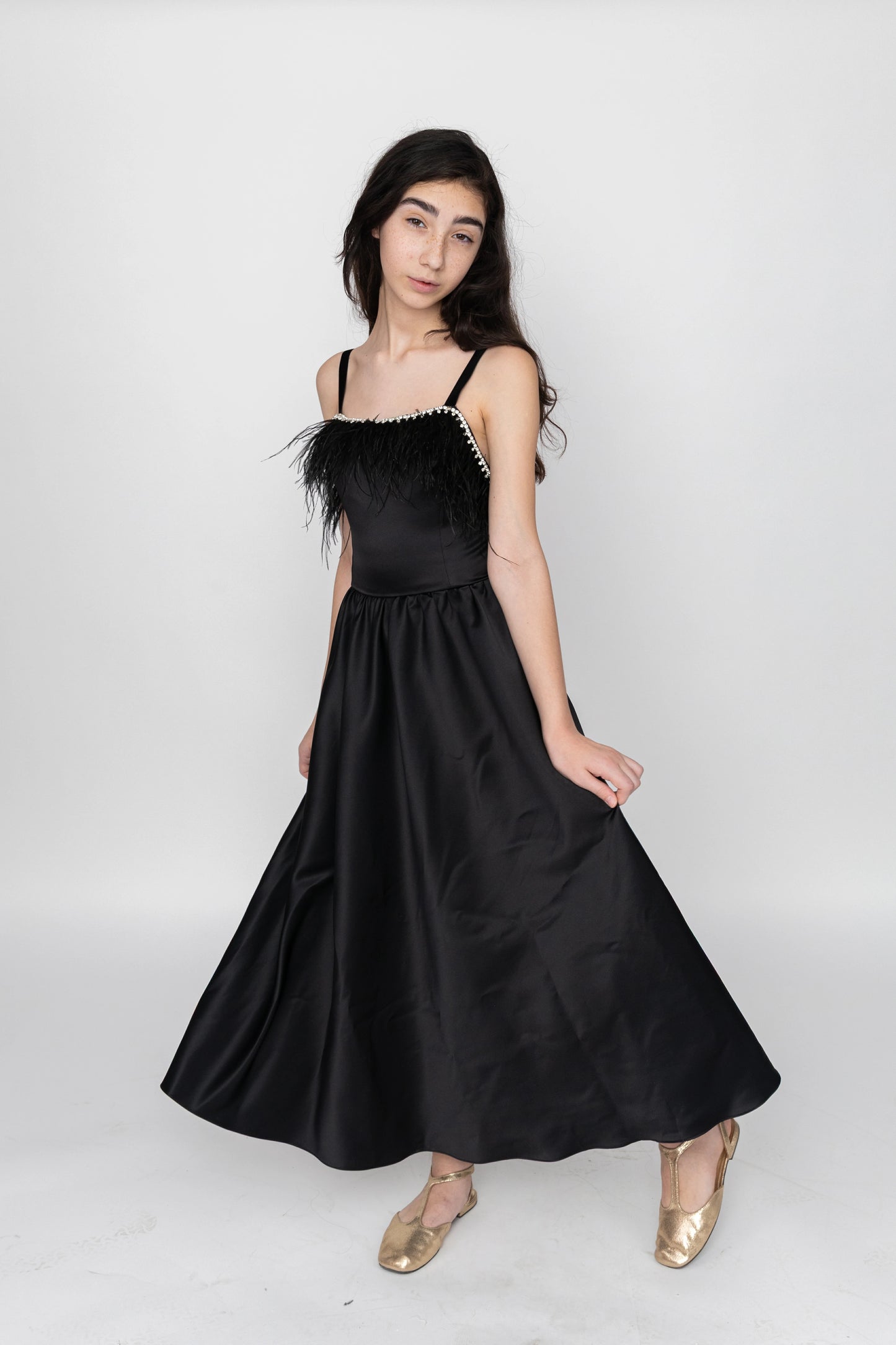 Golden Blossom Dress