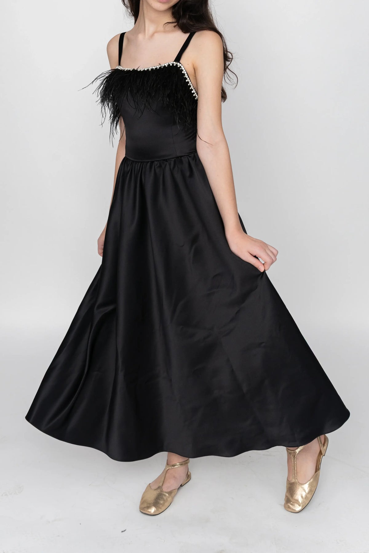 Golden Blossom Dress