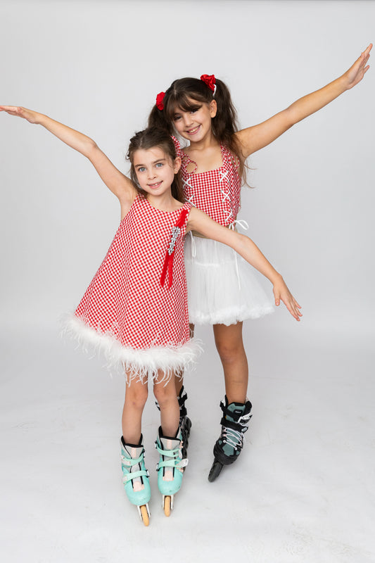 Berry Feather Dress