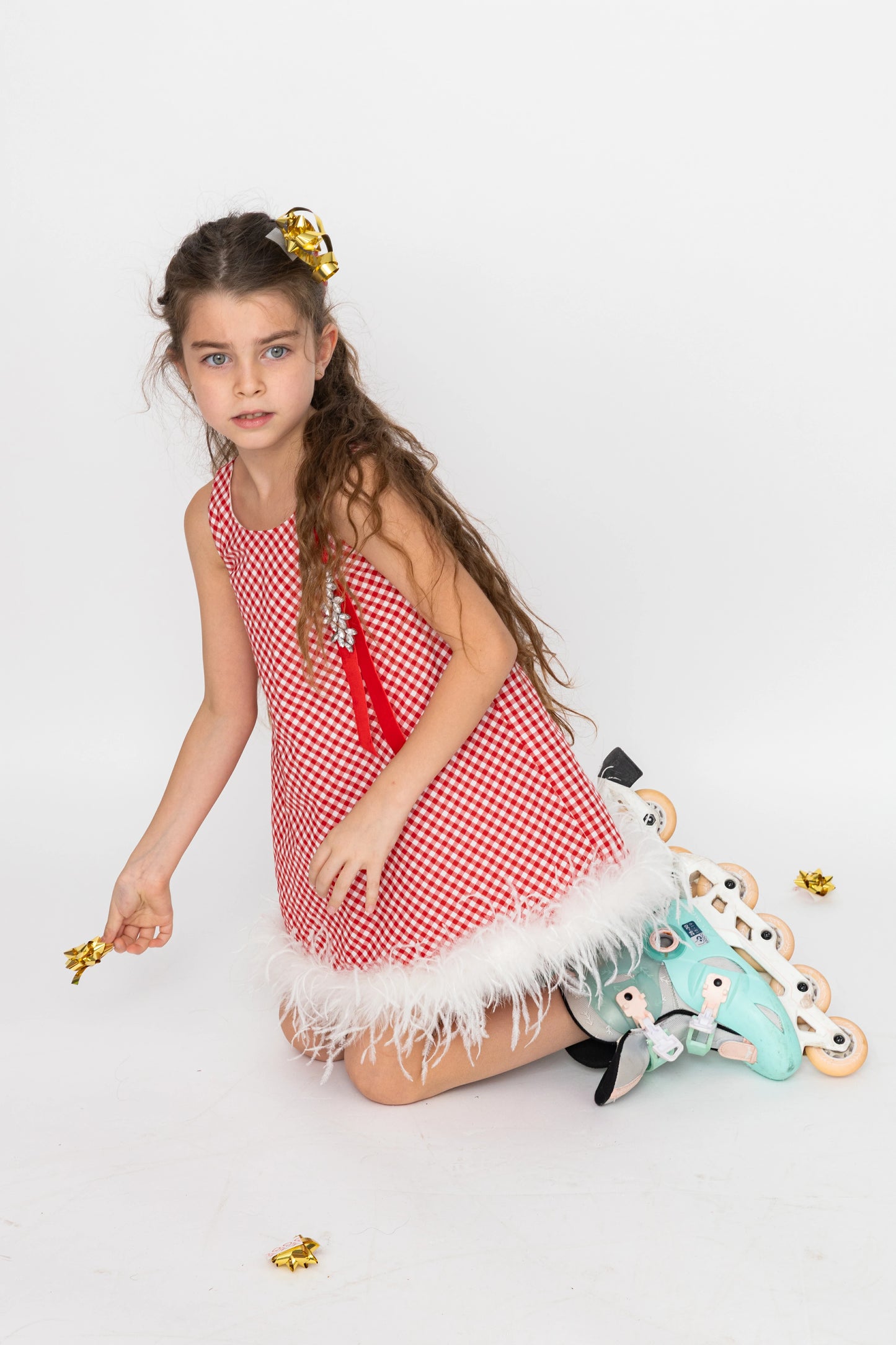 Berry Feather Dress