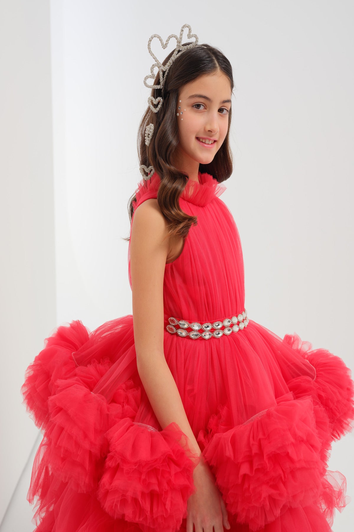 Grenli, Kabarık Kırmızı Tül Elbise