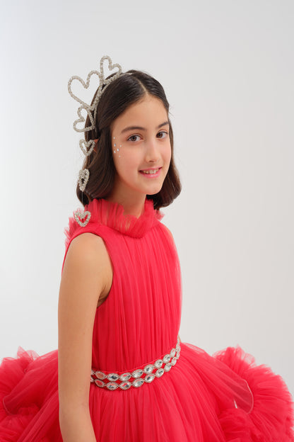 Grenli, Kabarık Kırmızı Tül Elbise