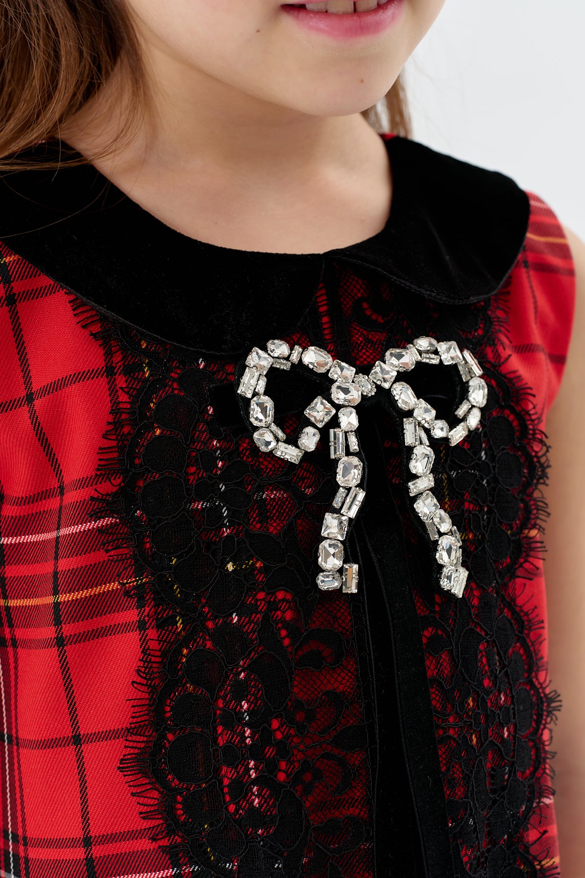 Kırmızı Kareli Jile Elbise