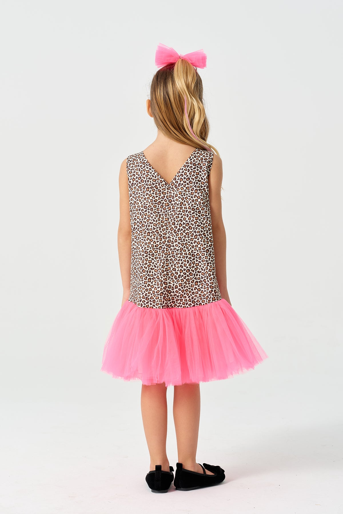 Leopar Desenli Elbise