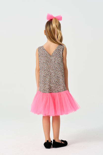 Leopar Desenli Elbise