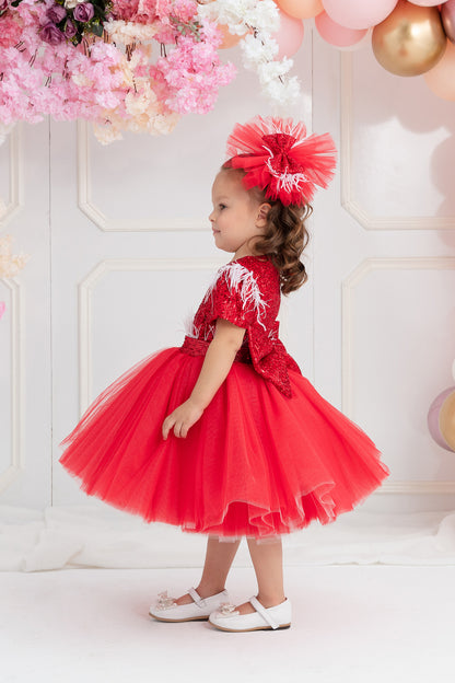 Kırmızı Kısa Elbise