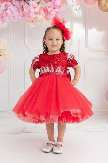 Kırmızı Kısa Elbise