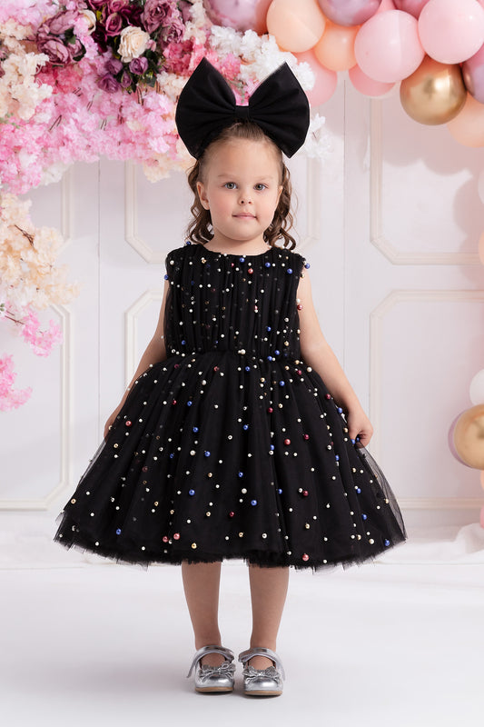 Renkli İncili Elbise