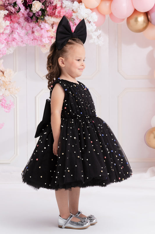 Renkli İncili Elbise