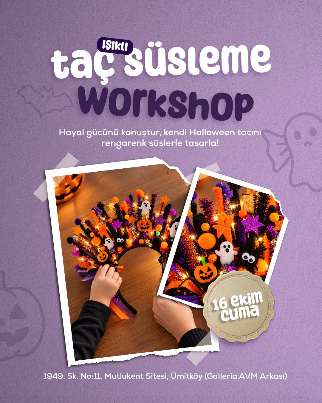 Işıklı Taç Süsleme Workshop — 16 Ekim Cuma 17.30